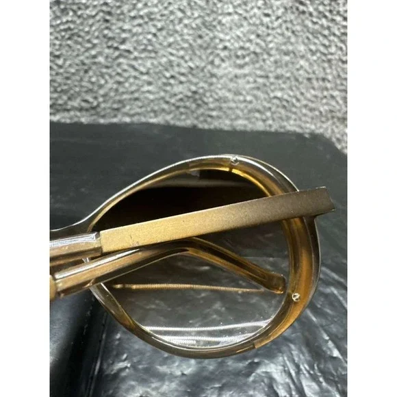 Loewe Authentic Oversized Round Sunglasses Gold Womens SLW249 COL.8D9‎